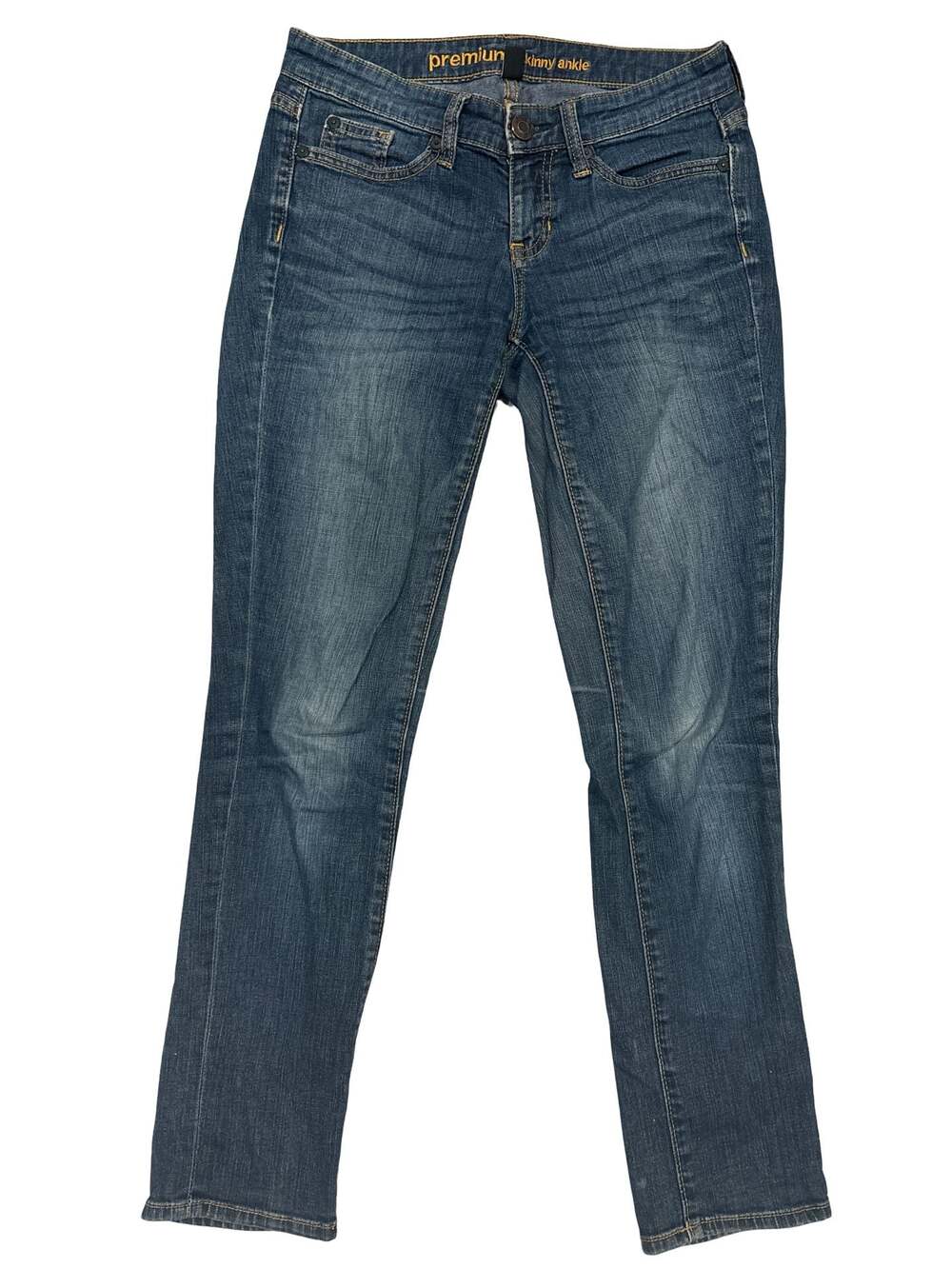 Gap Premium Skinny Ankle Jeans Womens Size 0 Dark Wash Stretch Denim